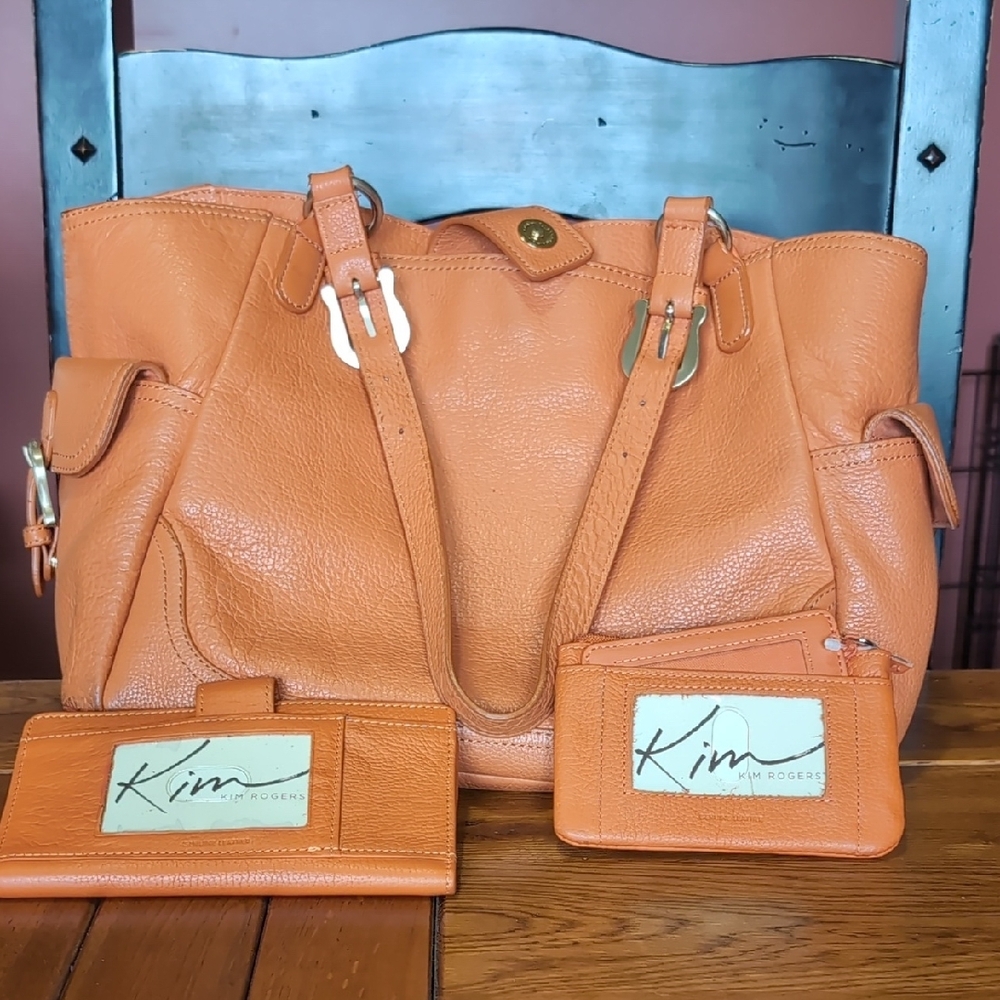 Kim Rogers Orange Women's Bag Set